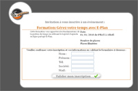 Formulaire g�n�r� via le module invitation